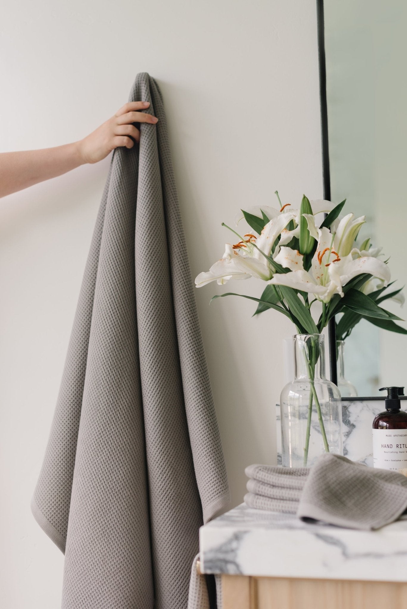 Waffle Bath Sheets by Cozy Earth at Shirley Shoppe