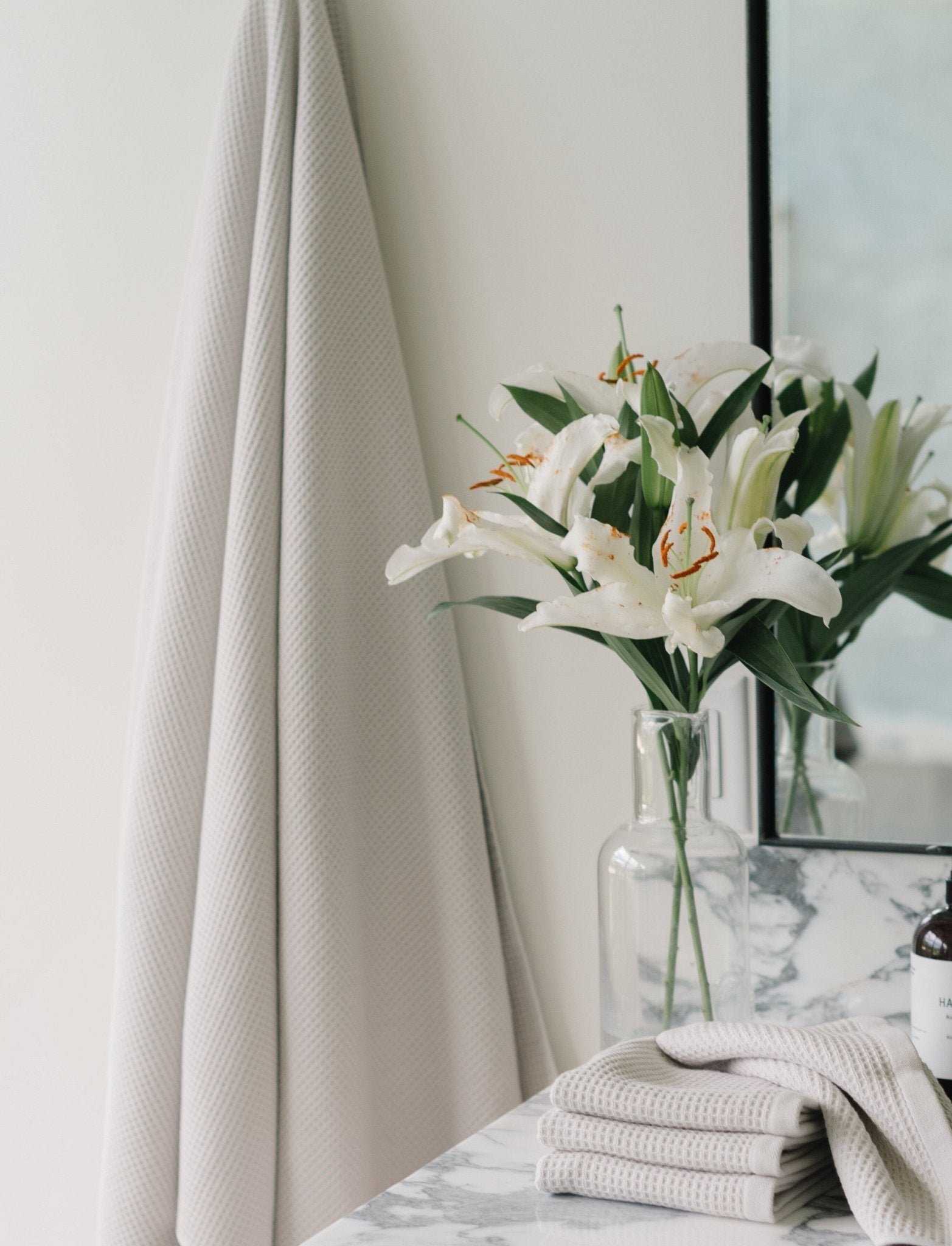 Waffle Bath Sheets by Cozy Earth at Shirley Shoppe