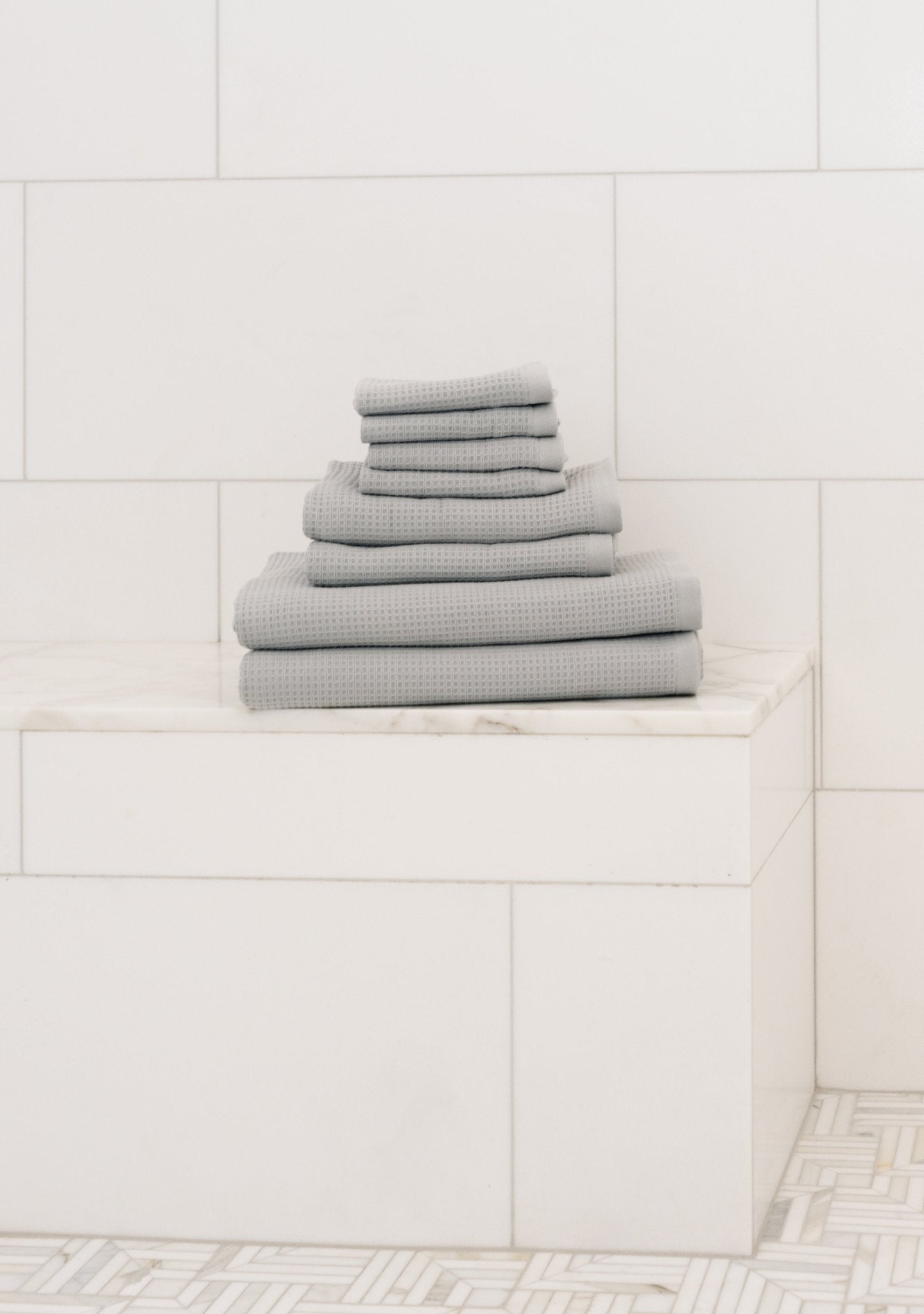 Waffle Bath Towel Set by Cozy Earth at Shirley Shoppe