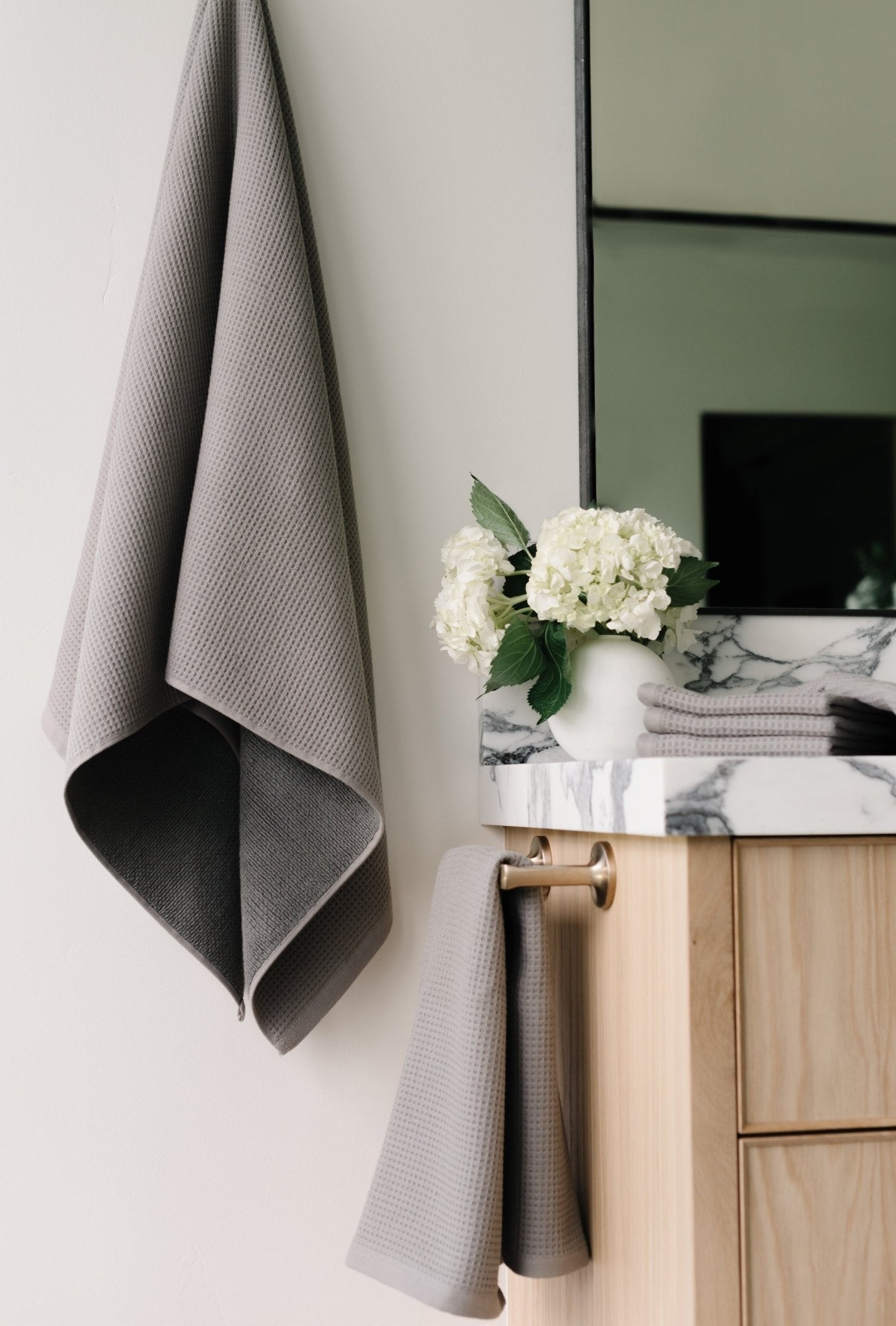 Waffle Bath Towel Set by Cozy Earth at Shirley Shoppe