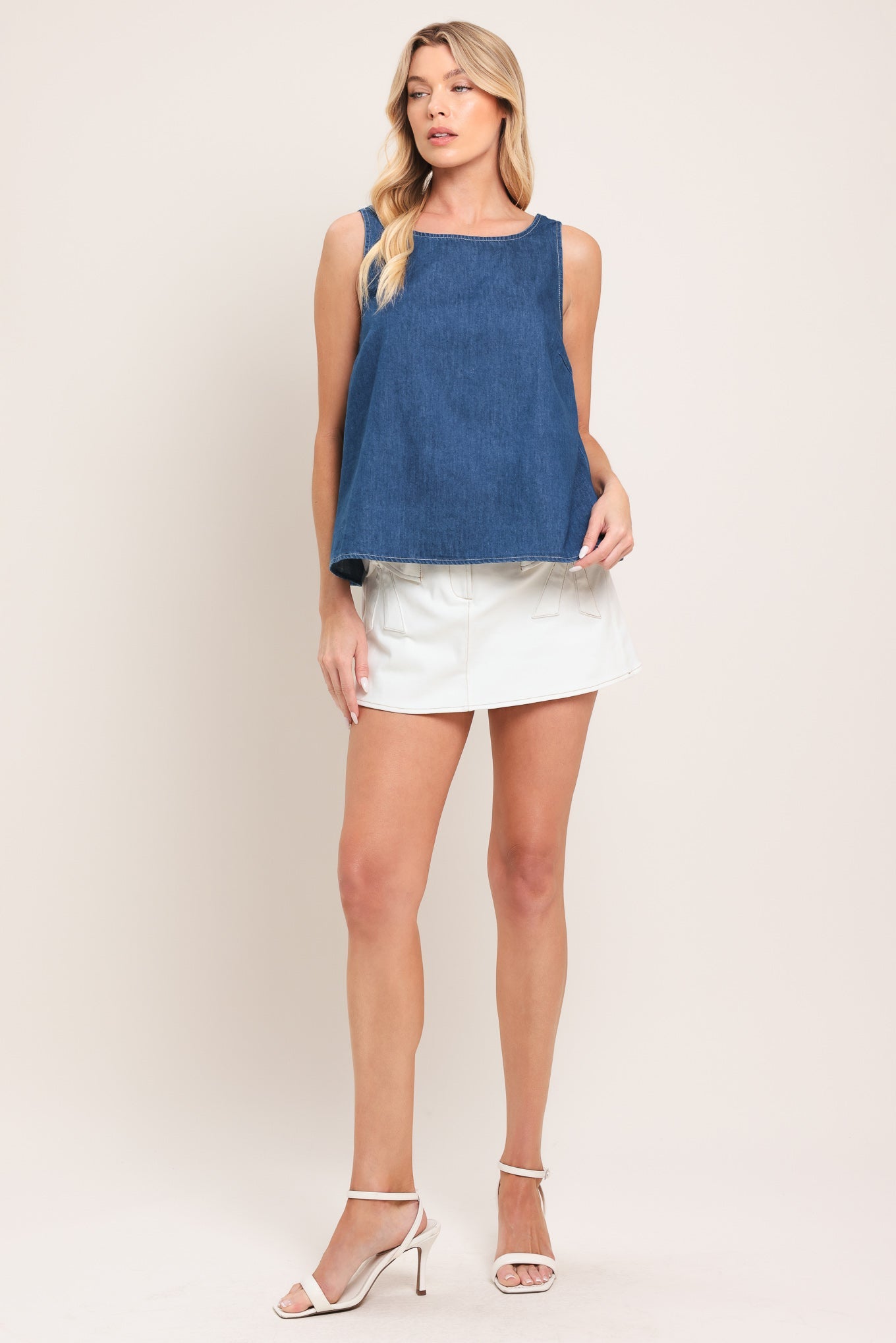 WASHED FLOW WOVEN TOP by Flying Tomato at Shirley Shoppe