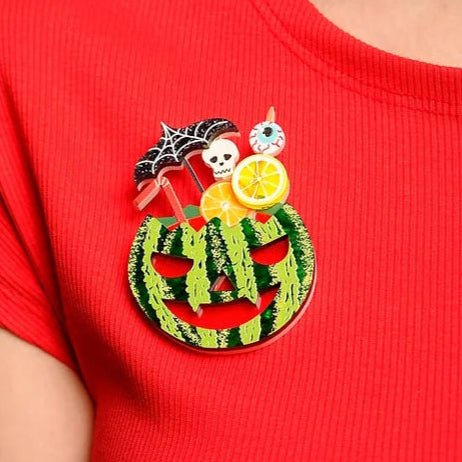 Watermelon Cocktail Brooch by Laliblue by Quirks! at Shirley Shoppe