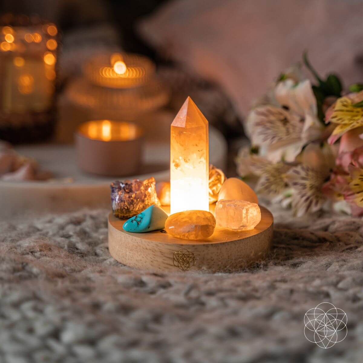 Wealth & Confidence - Turquoise Lamp