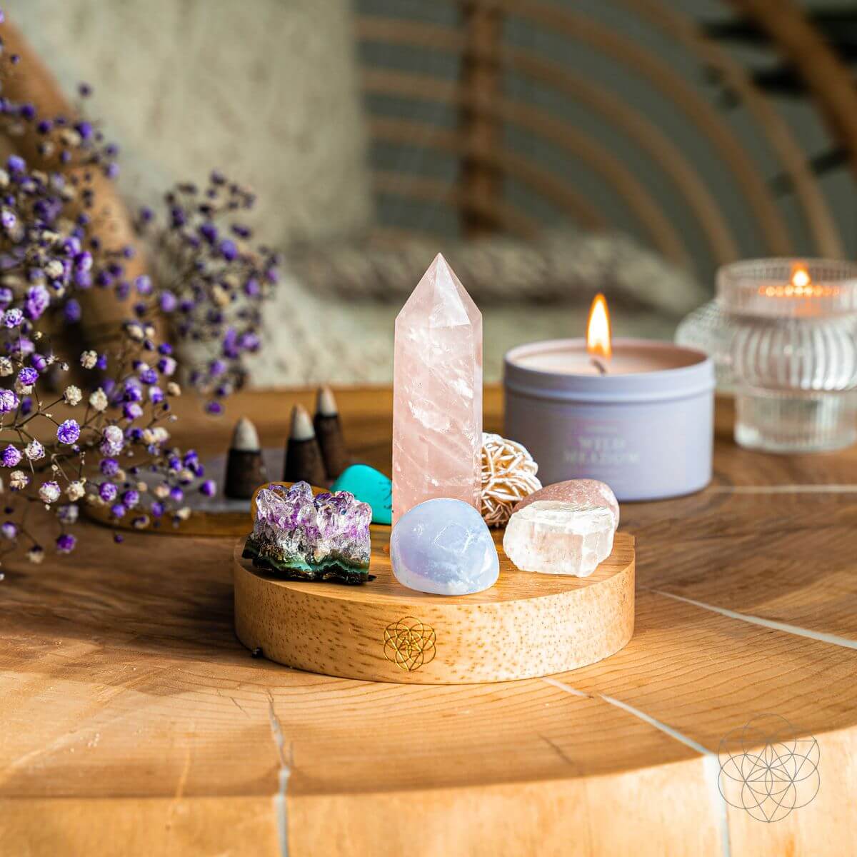Wealth & Confidence - Turquoise Lamp
