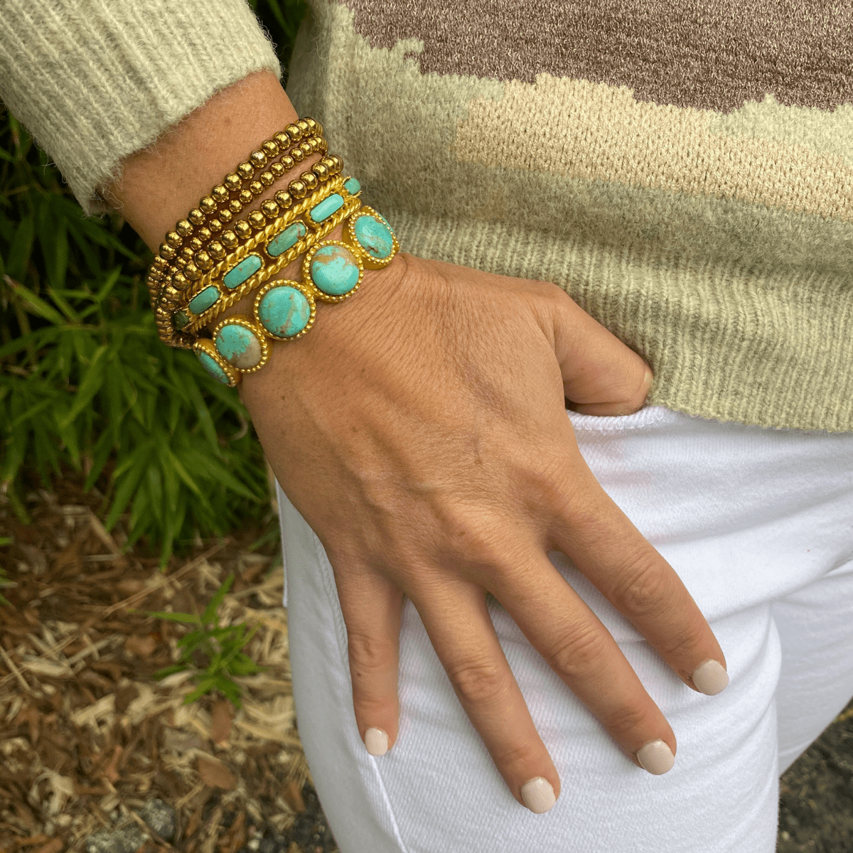 Western Blues Cuff by Christina Greene at Shirley Shoppe