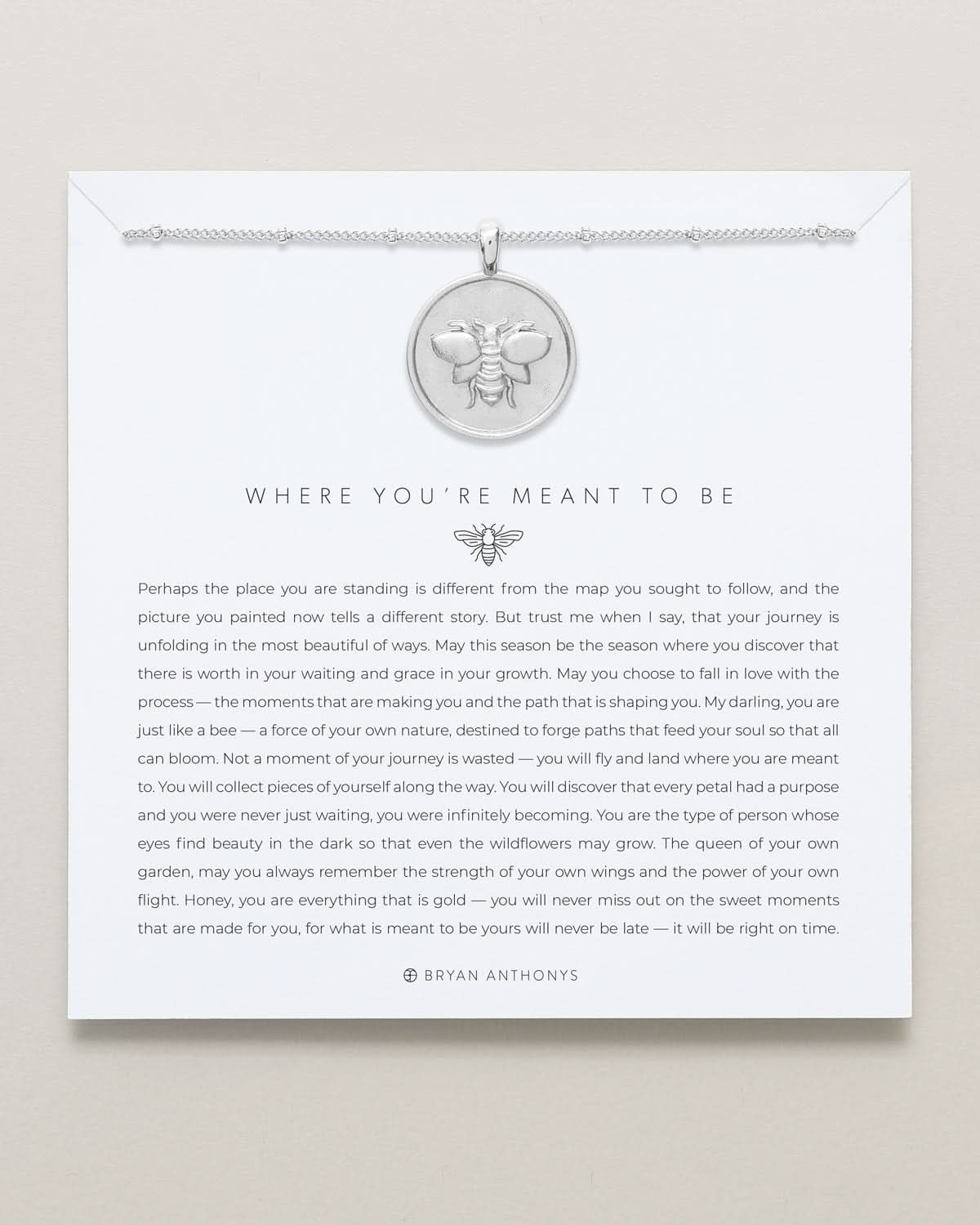 Where You're Meant to Be Necklace by Bryan Anthonys at Shirley Shoppe