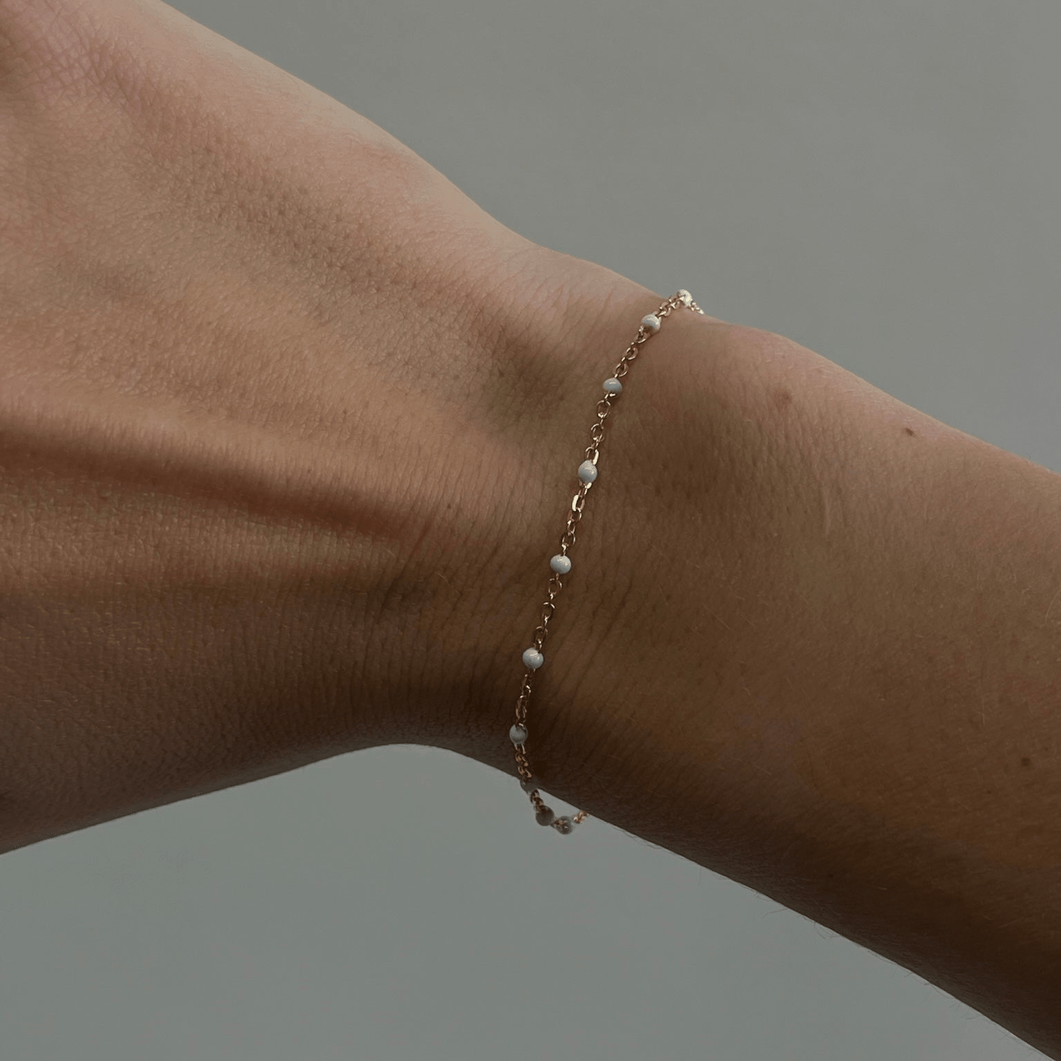 white daisy bracelet by Cuffed by Nano LLC at Shirley Shoppe
