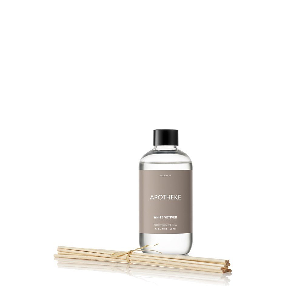 White Vetiver Reed Diffuser Refill by APOTHEKE at Shirley Shoppe