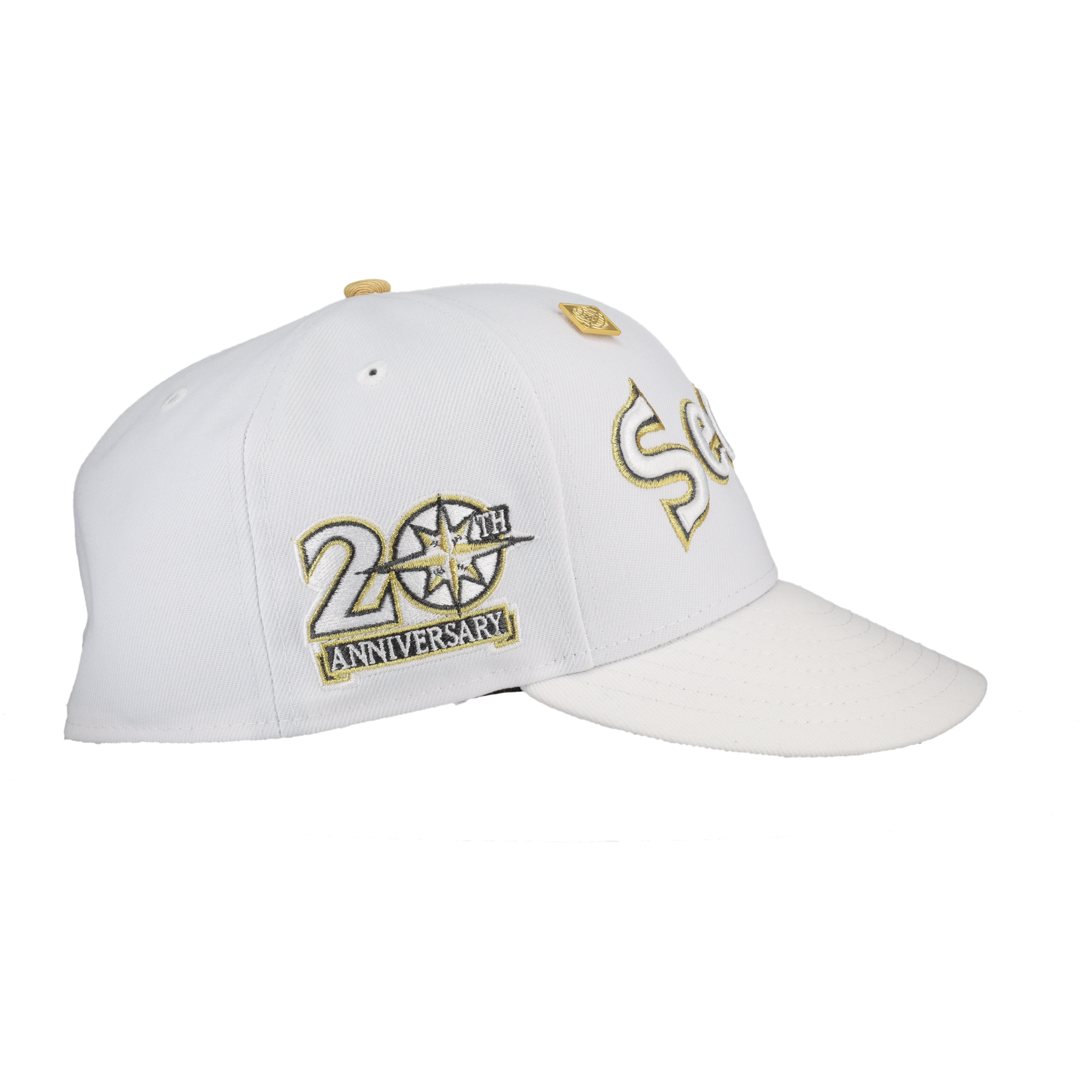 Seattle Mariners Pure Royalty Collection 20th Anniversary Patch Fitted Hat