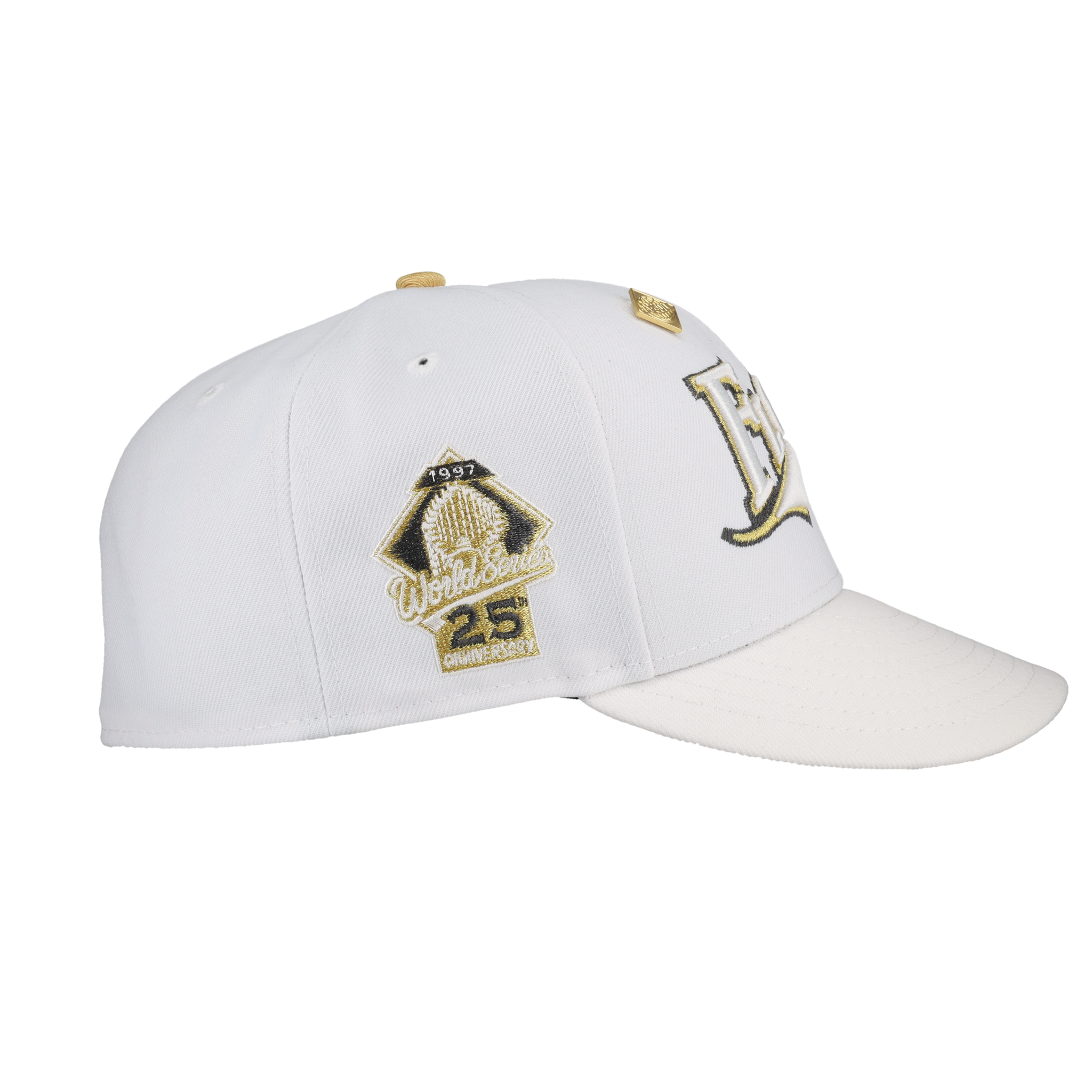 Florida Marlins Pure Royalty Collection 25th Anniversary Patch Fitted Hat