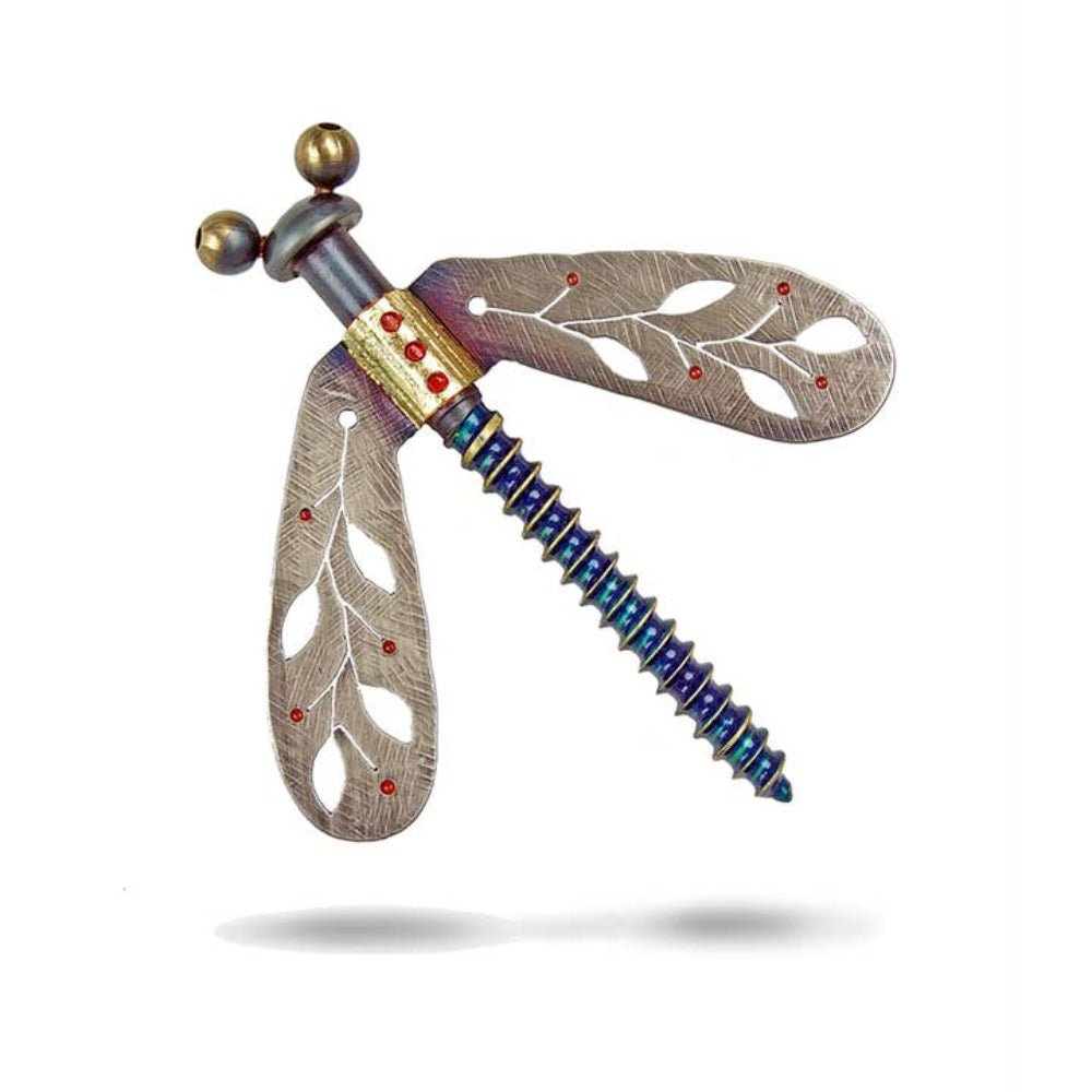 Winged Nut Brooch by Chickenscratch by Quirks! at Shirley Shoppe