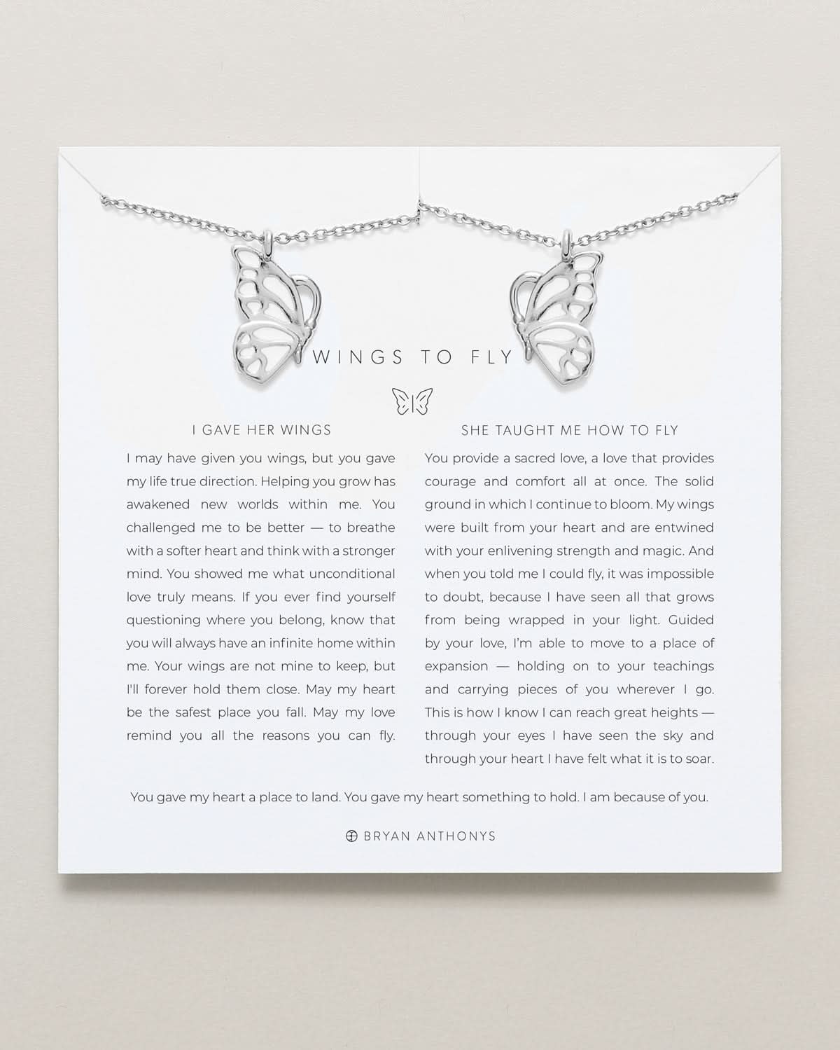 Wings to Fly Necklace Set by Bryan Anthonys at Shirley Shoppe