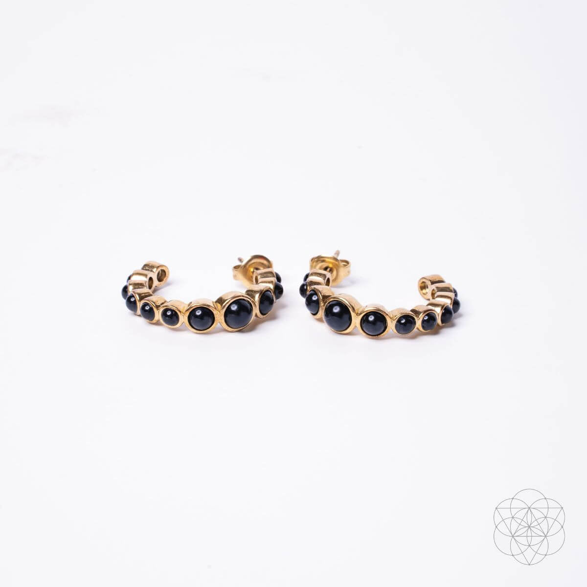 Wisdom & Willpower - Onyx Earrings of Resilience by Conscious Items at Shirley Shoppe