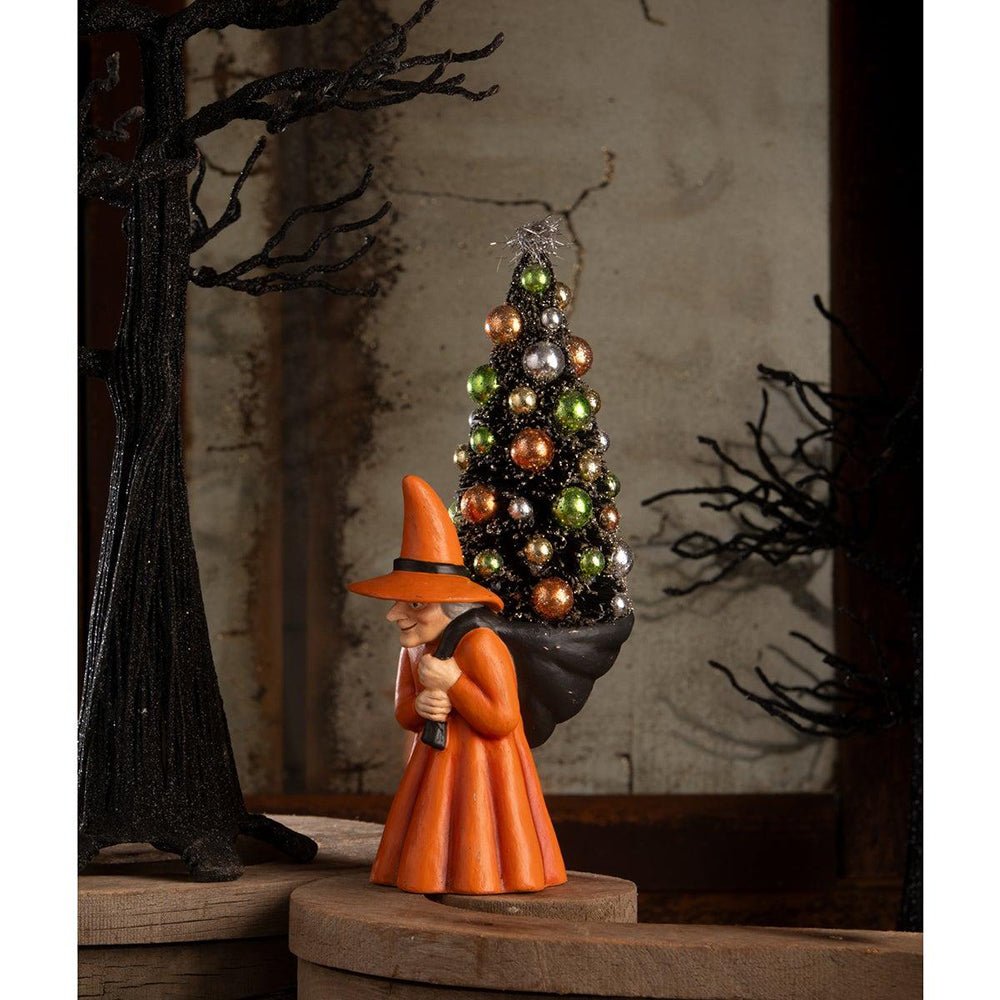 Bethany Lowe Witch Carrying Tree