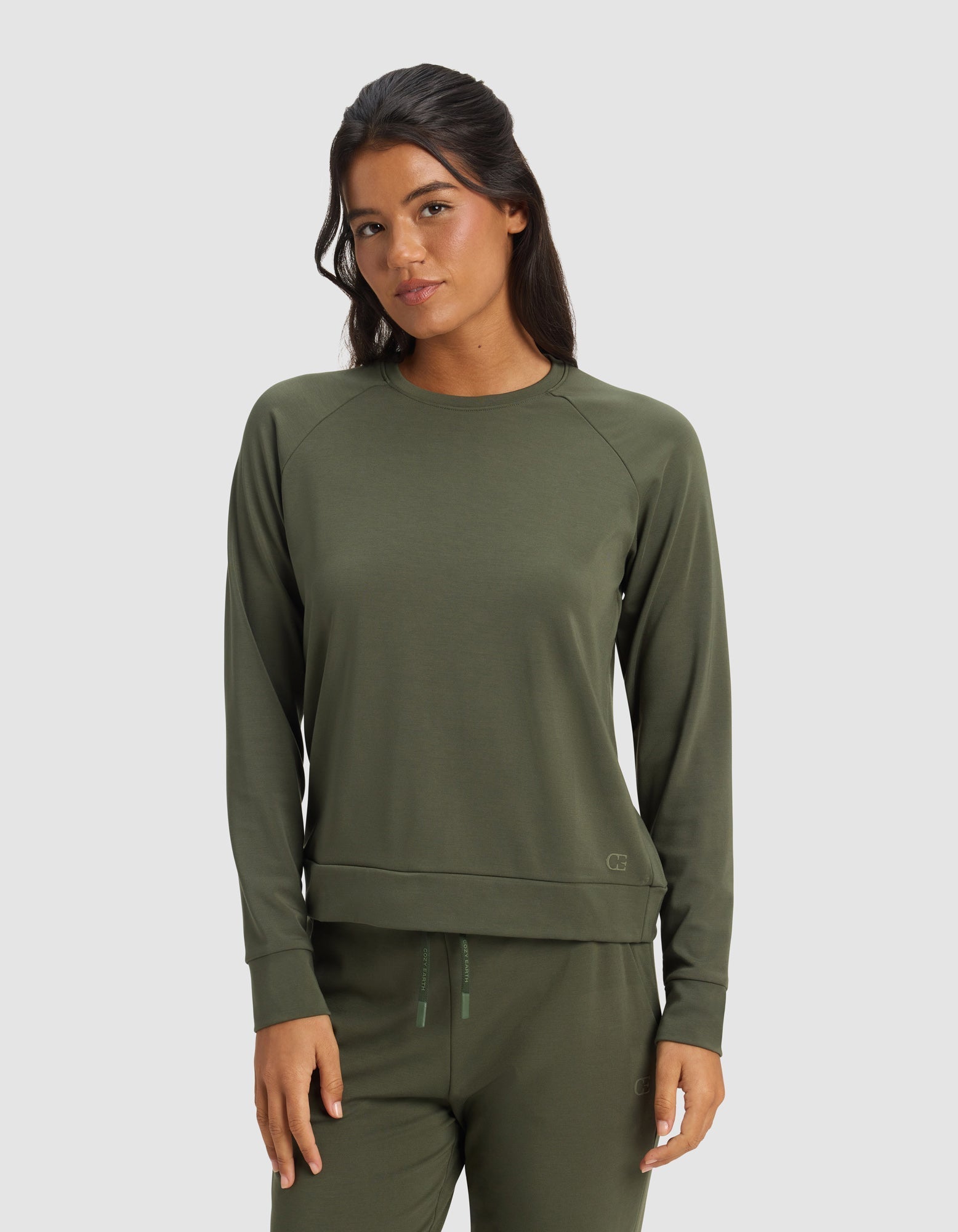 Women's Brushed Bamboo Jogger Set by Cozy Earth at Shirley Shoppe