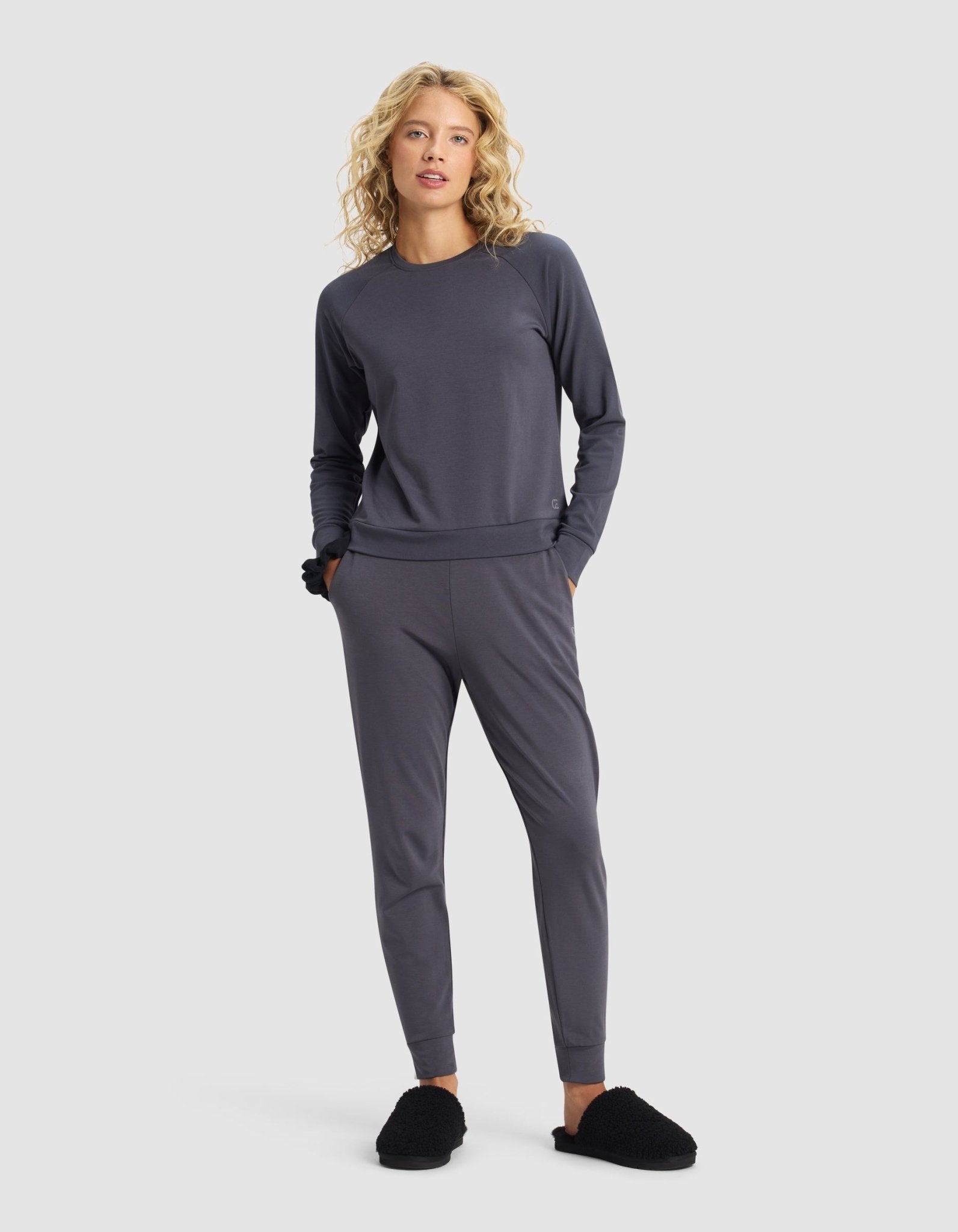 Women's Brushed Bamboo Jogger Set by Cozy Earth at Shirley Shoppe