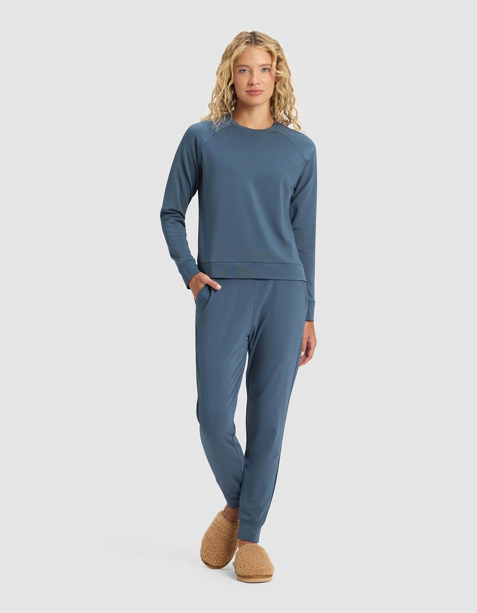 Women's Brushed Bamboo Jogger Set by Cozy Earth at Shirley Shoppe