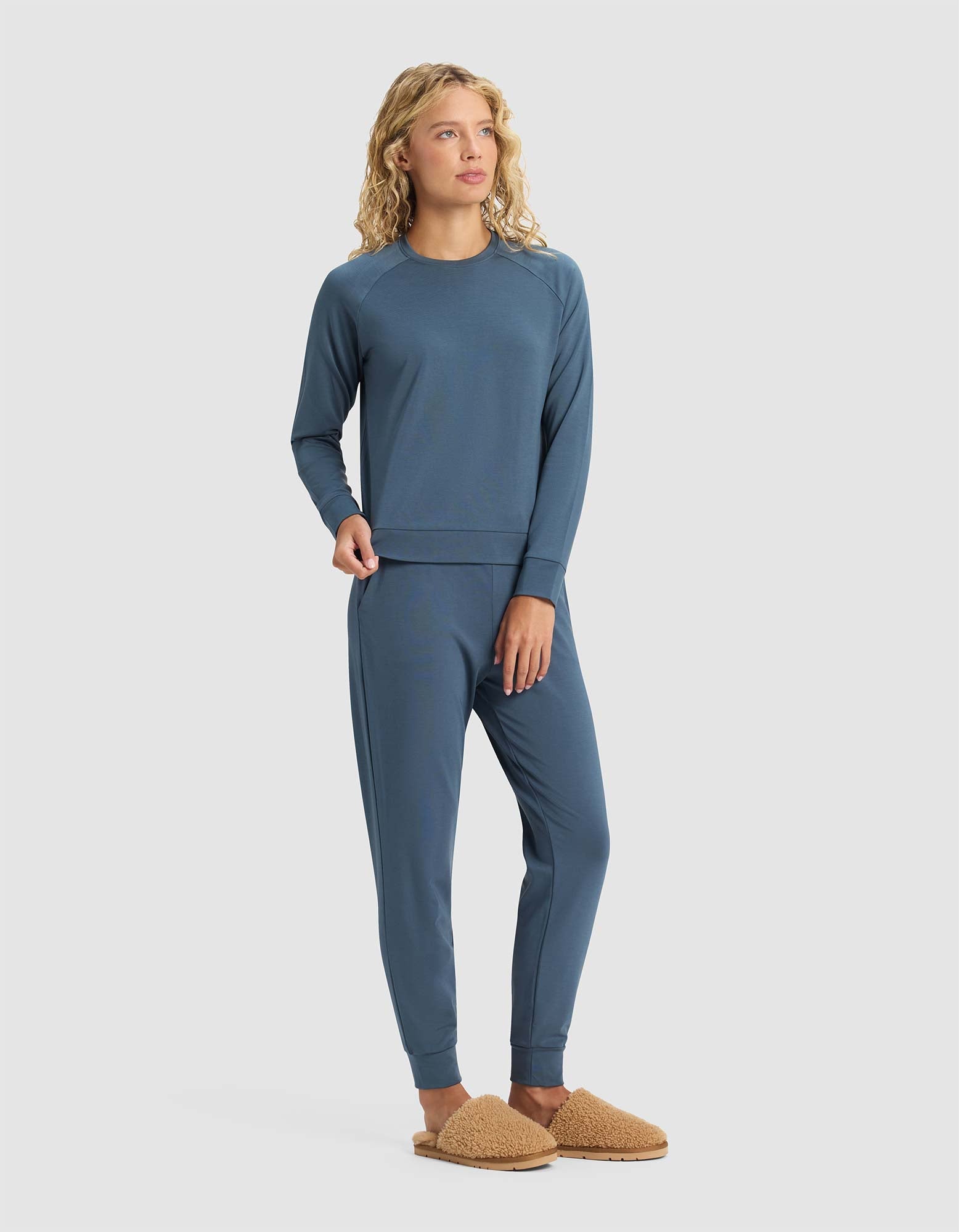 Women's Brushed Bamboo Jogger Set by Cozy Earth at Shirley Shoppe
