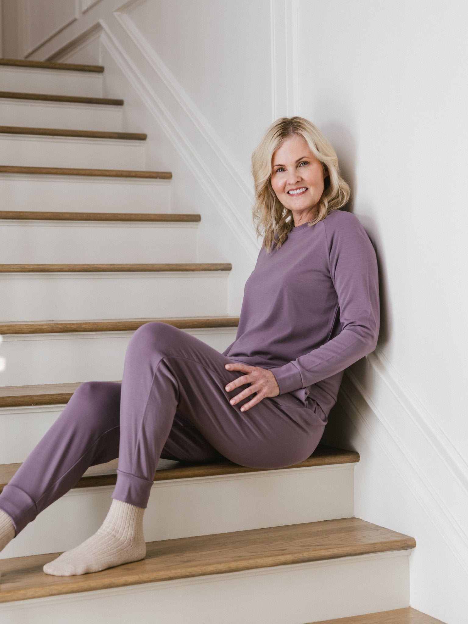 Women's Brushed Bamboo Joggers by Cozy Earth at Shirley Shoppe