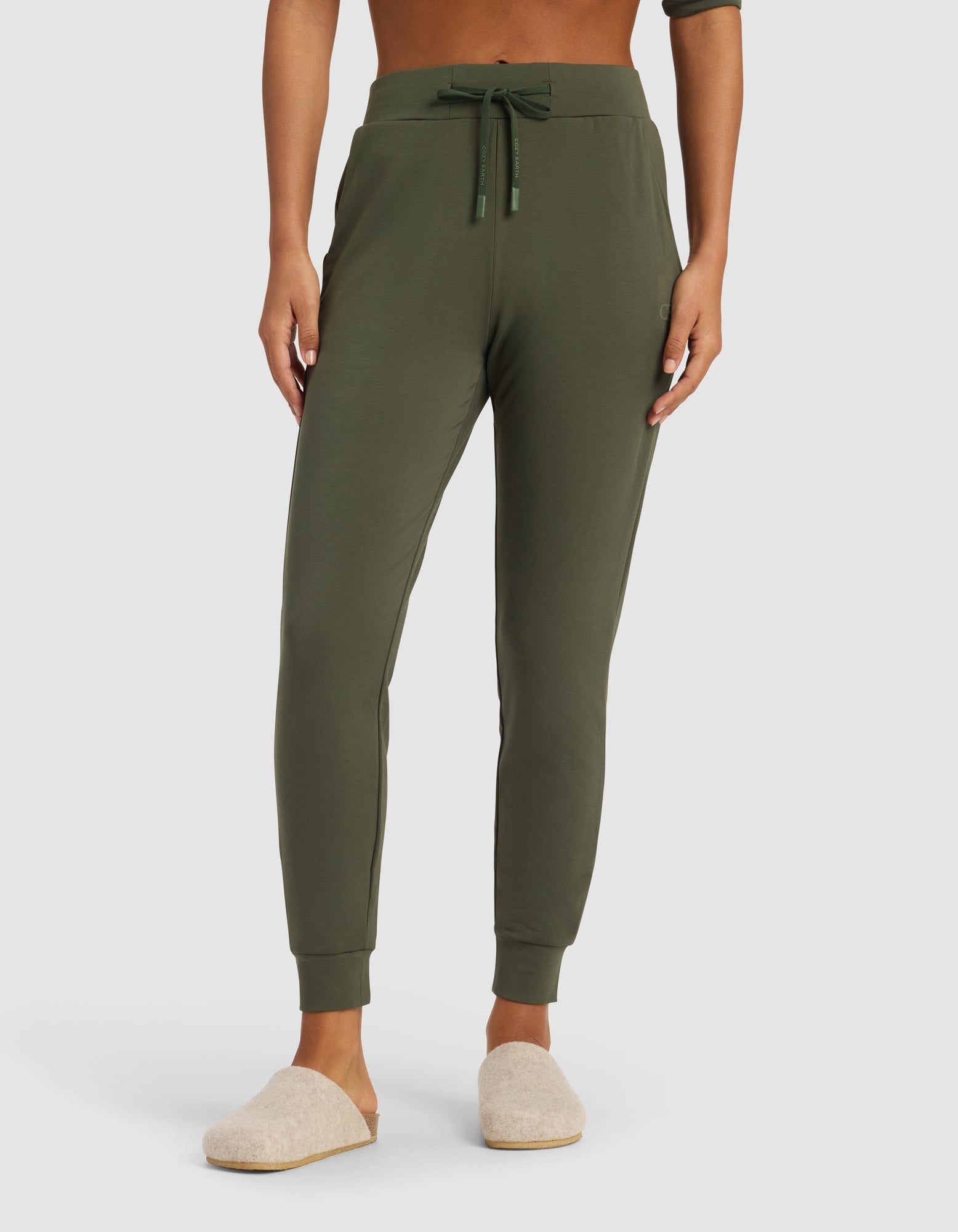 Women's Brushed Bamboo Joggers by Cozy Earth at Shirley Shoppe