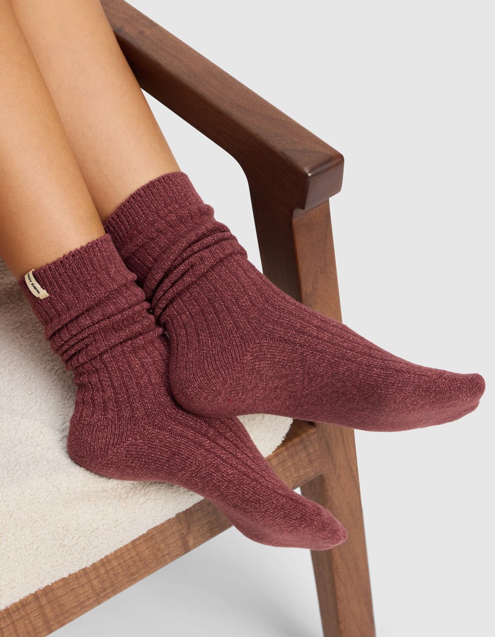 Women's Plush Lounge Calf Sock 3-Pack by Cozy Earth at Shirley Shoppe