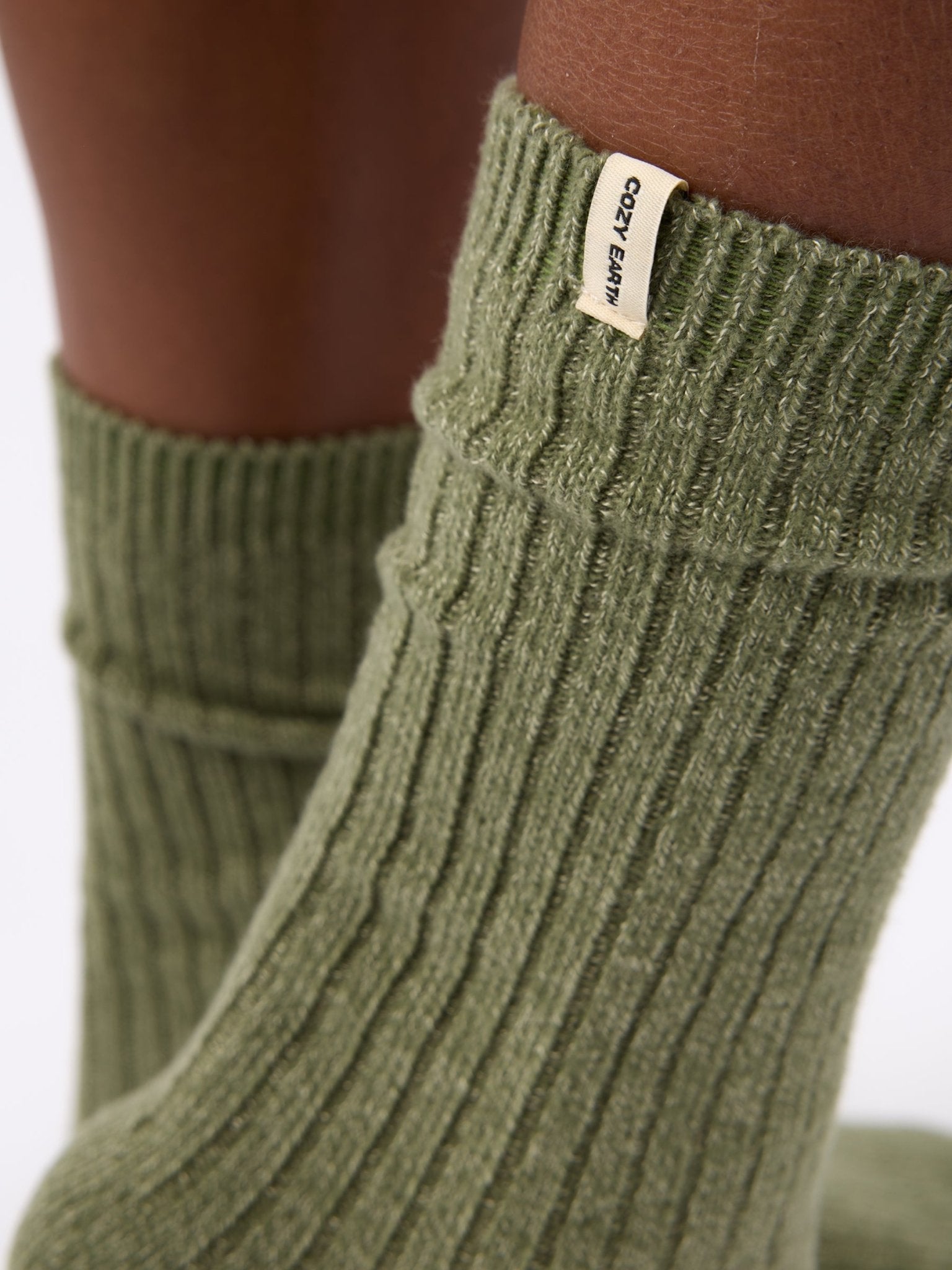 Women's Plush Lounge Calf Sock 3-Pack by Cozy Earth at Shirley Shoppe