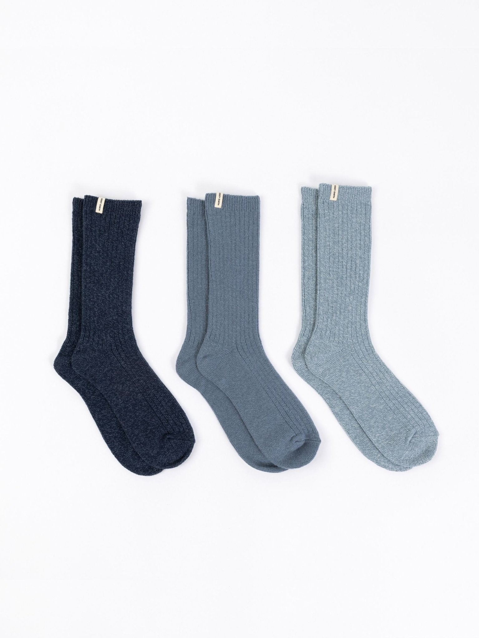 Women's Plush Lounge Calf Sock 3-Pack by Cozy Earth at Shirley Shoppe