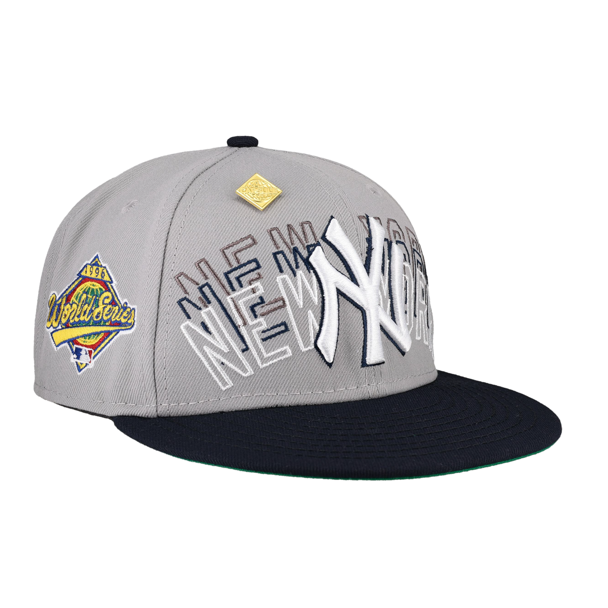 New York Yankees Word Drop Collection 1996 World Series Fitted Hat