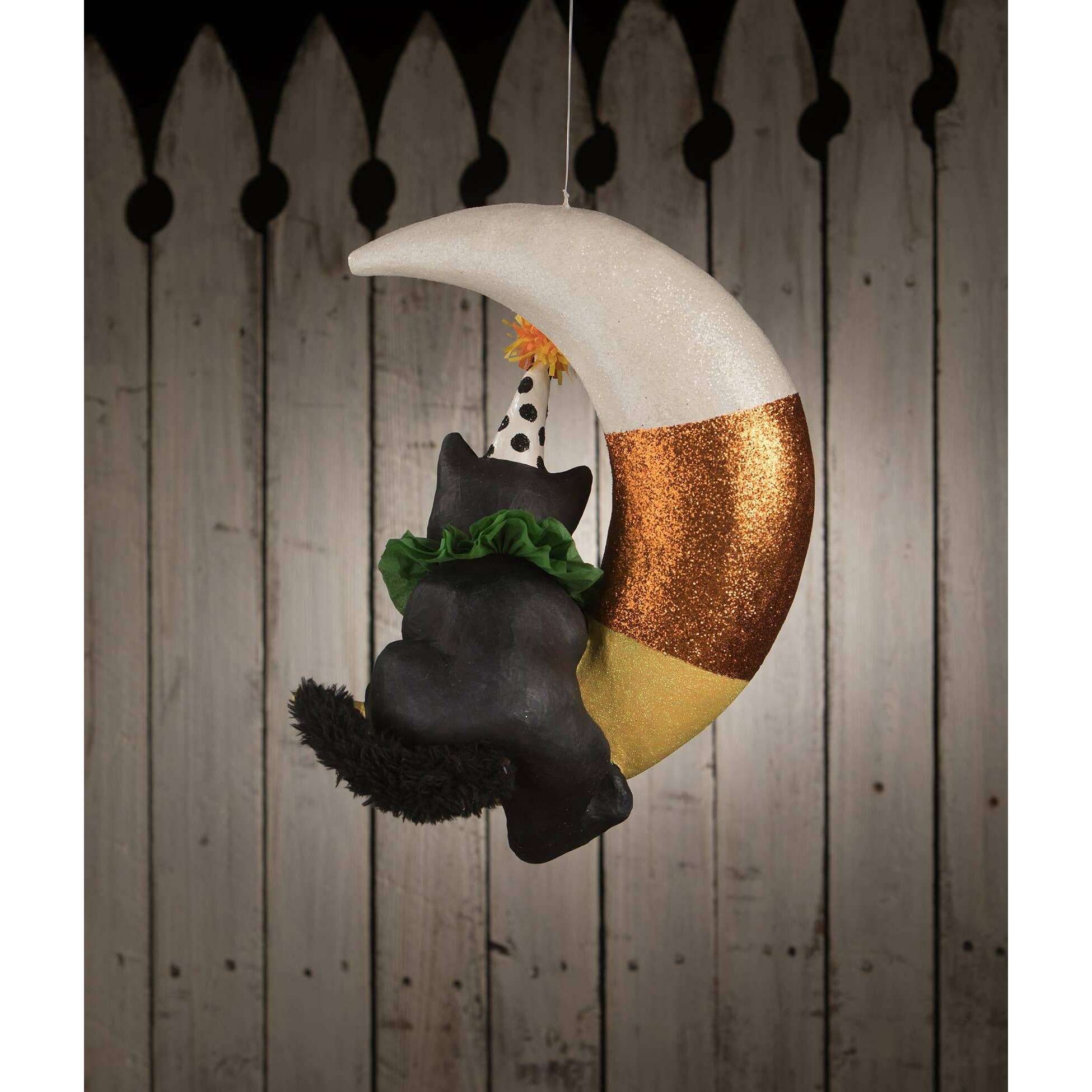 XL Party Kitty Candy Corn Moon - LAST CHANCE!