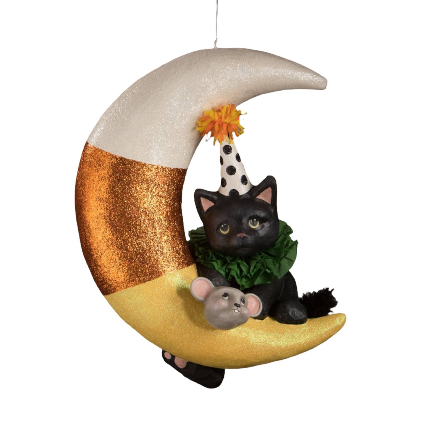 XL Party Kitty Candy Corn Moon - LAST CHANCE! by Quirks! at Shirley Shoppe