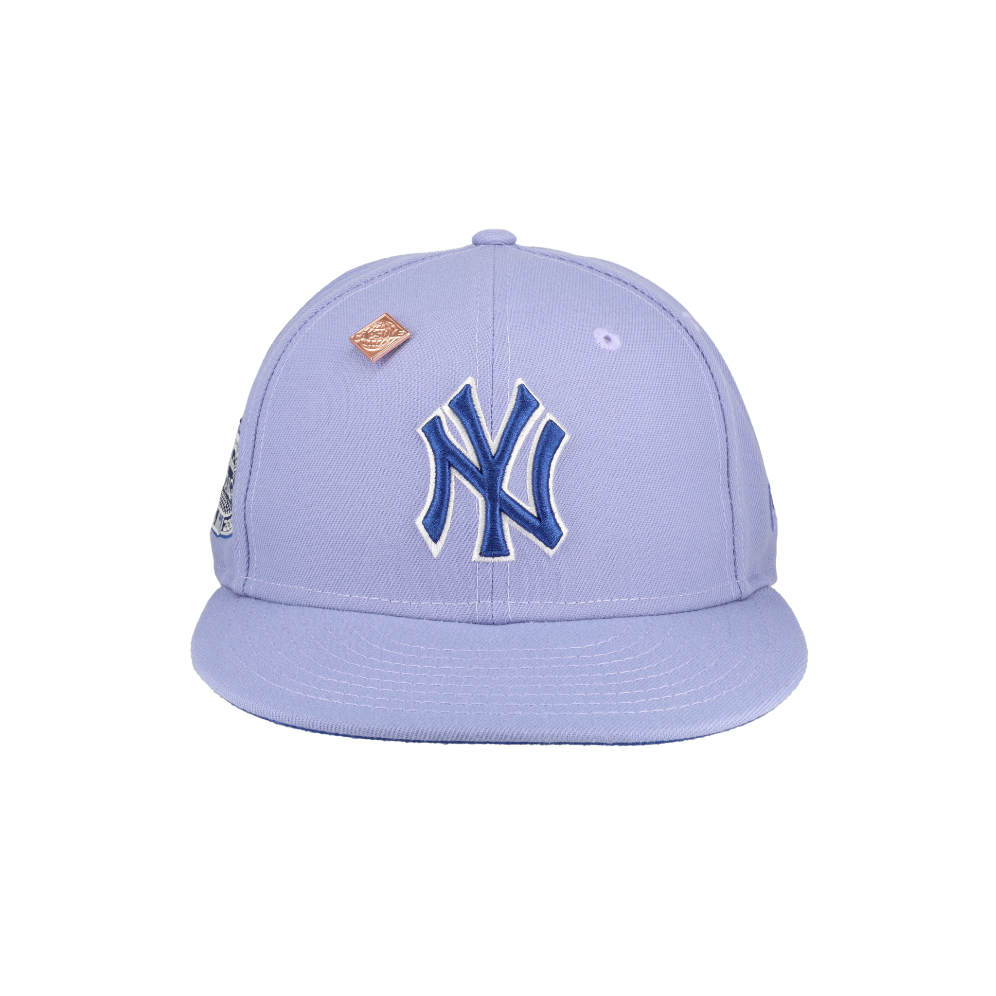 New York Yankees Lavender 2008 All Star Game Patch Fitted Hat