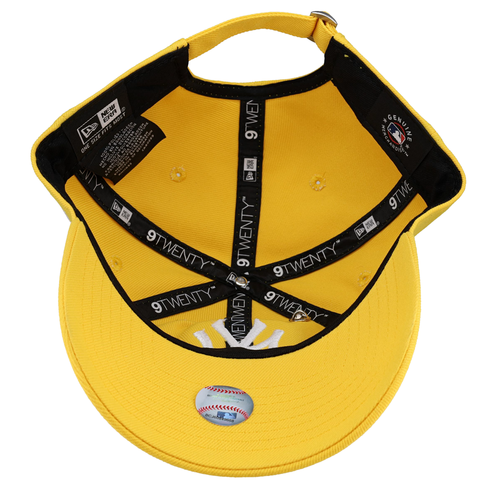 New York Yankees New Era 9Twenty Adjustable Hat (Canary Yellow)