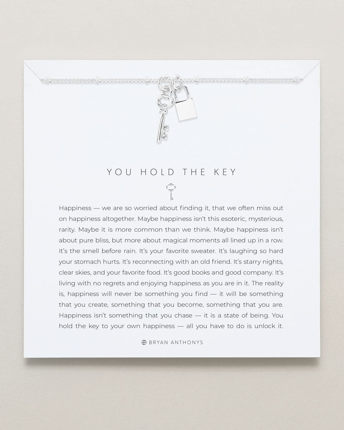 You Hold The Key Necklace by Bryan Anthonys at Shirley Shoppe