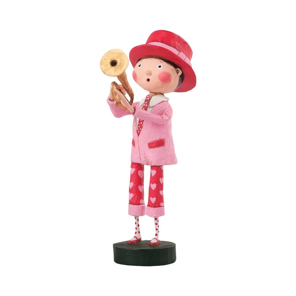 You Toot My Horn Valentine's Day Figurine by Lori Mitchell by Quirks! at Shirley Shoppe