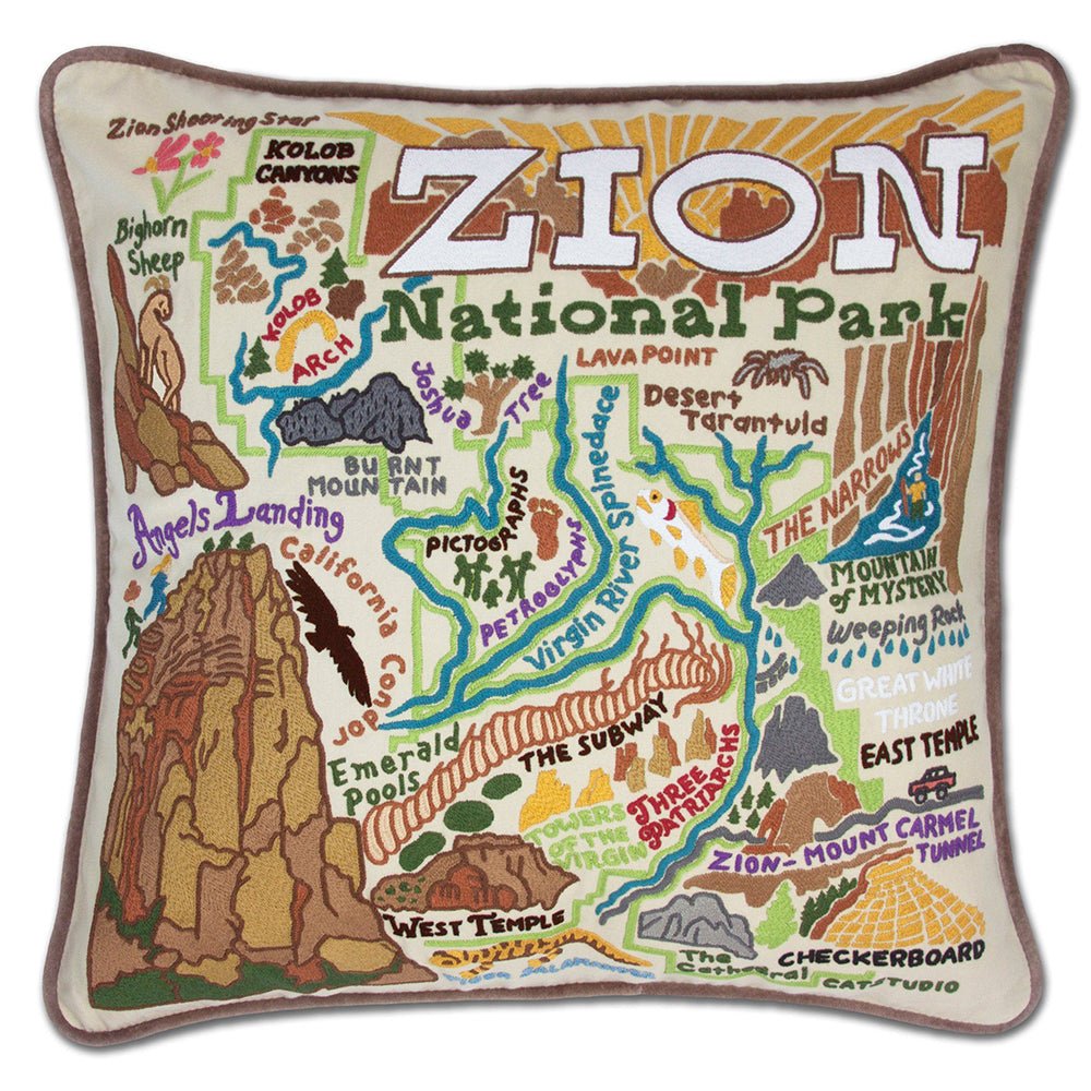 Zion Hand - Embroidered Pillow by Quirks! at Shirley Shoppe