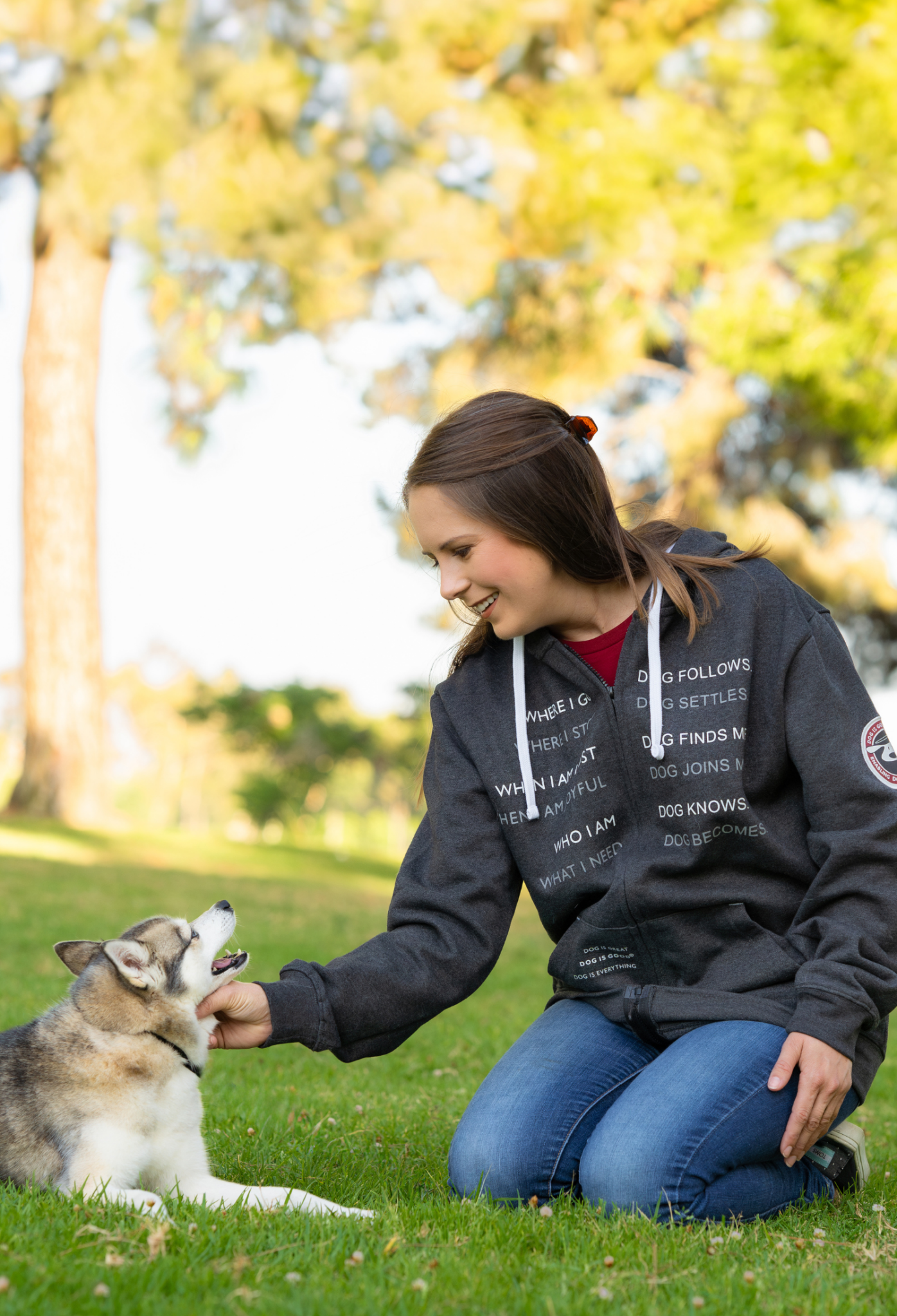 Zip Hoodie: Dog Codependent by Dog is Good at Shirley Shoppe