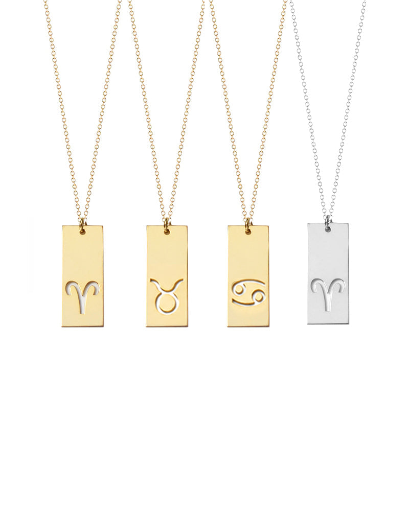 Zodiac Bar Necklace