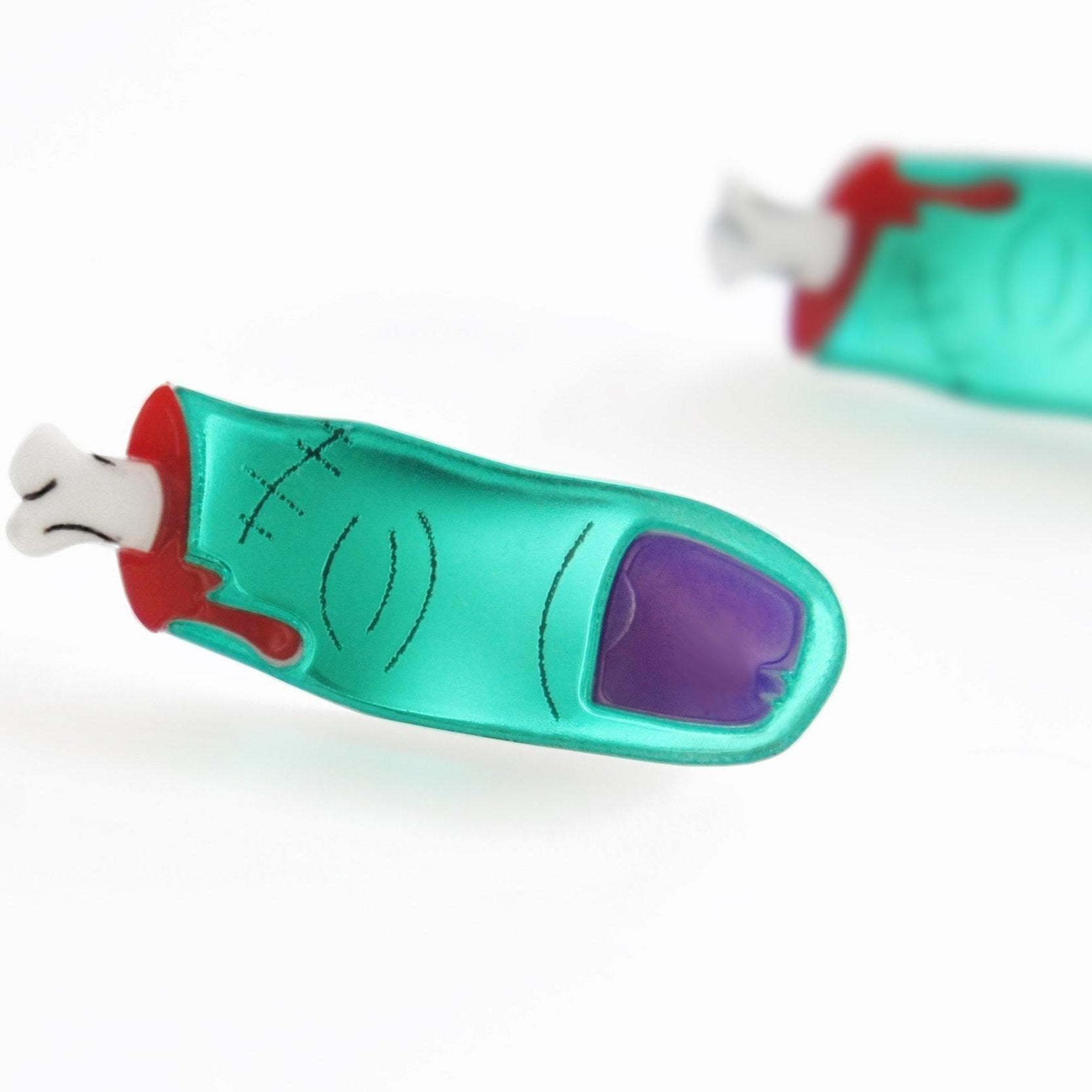 Zombie Finger Earrings by Laliblue – Retro Statement Jewelry Laliblue by Quirks! at Shirley Shoppe